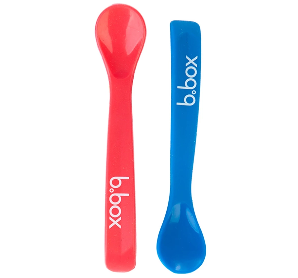 b.box Baby Soft Bite Flexible Spoon Set of 2 Red 18M+