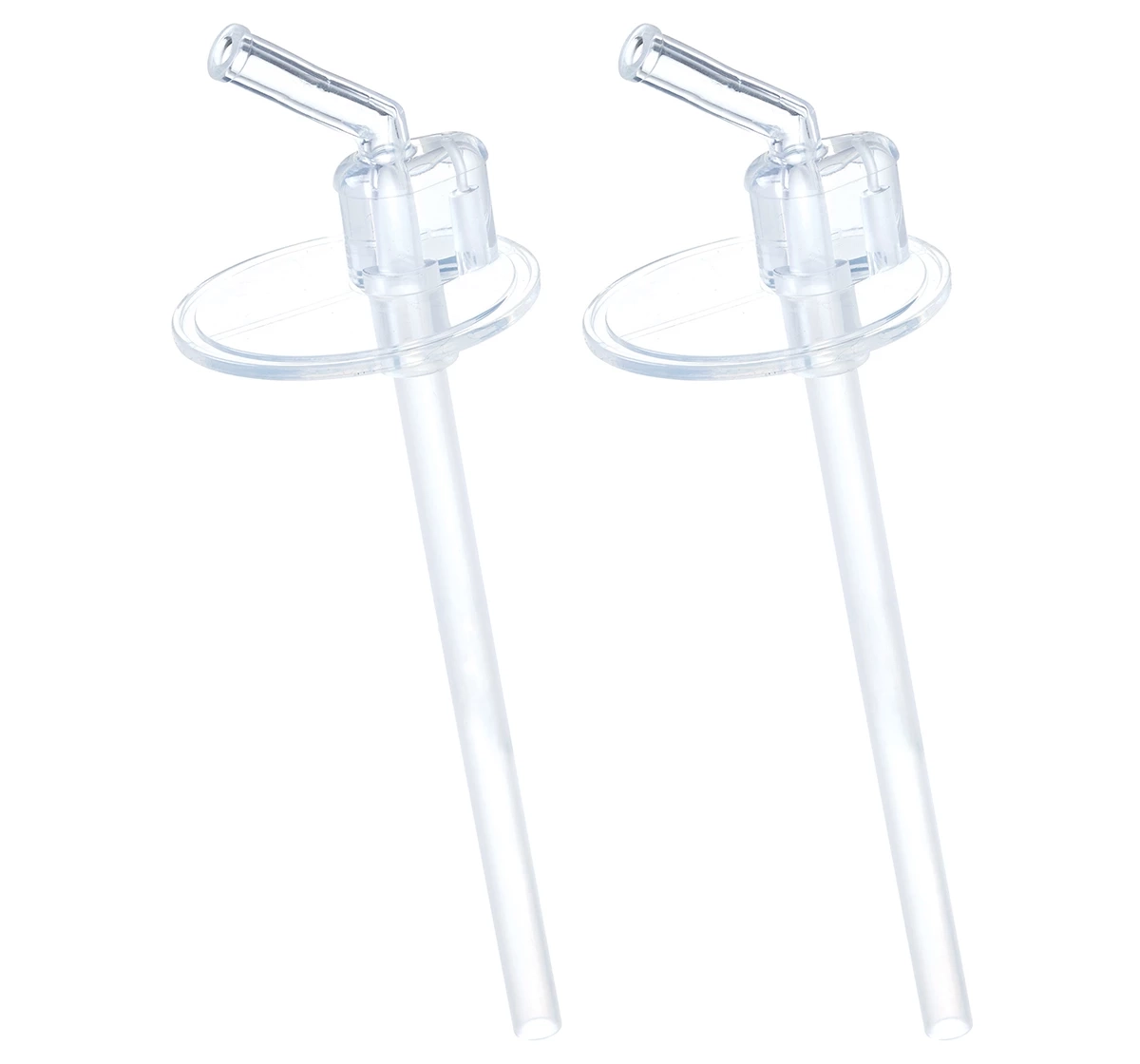 b.box Insulated Straw Drink Bottle Replacement Straw Pack of 2 Transparent 18M+