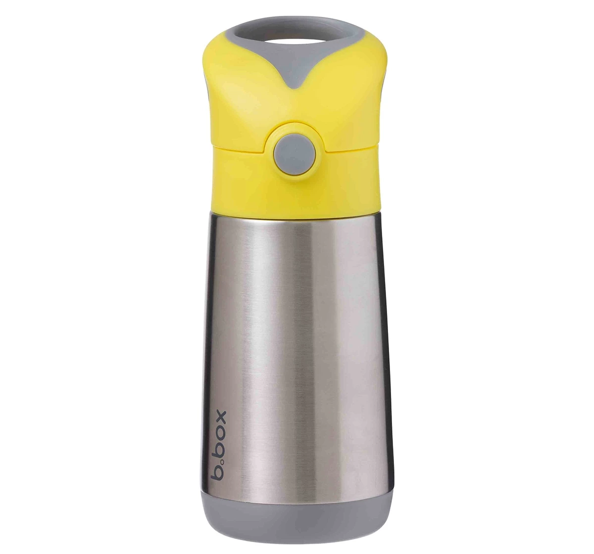 b.box Insulated Straw Sipper Drink Water Bottle 350ml Yellow 18M+