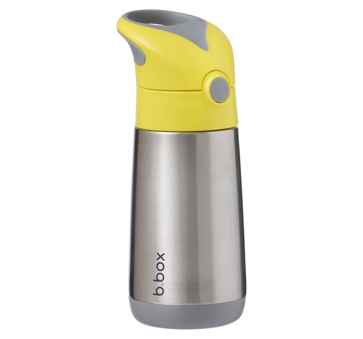 b.box Insulated Straw Sipper Drink Water Bottle 350ml Yellow 18M+