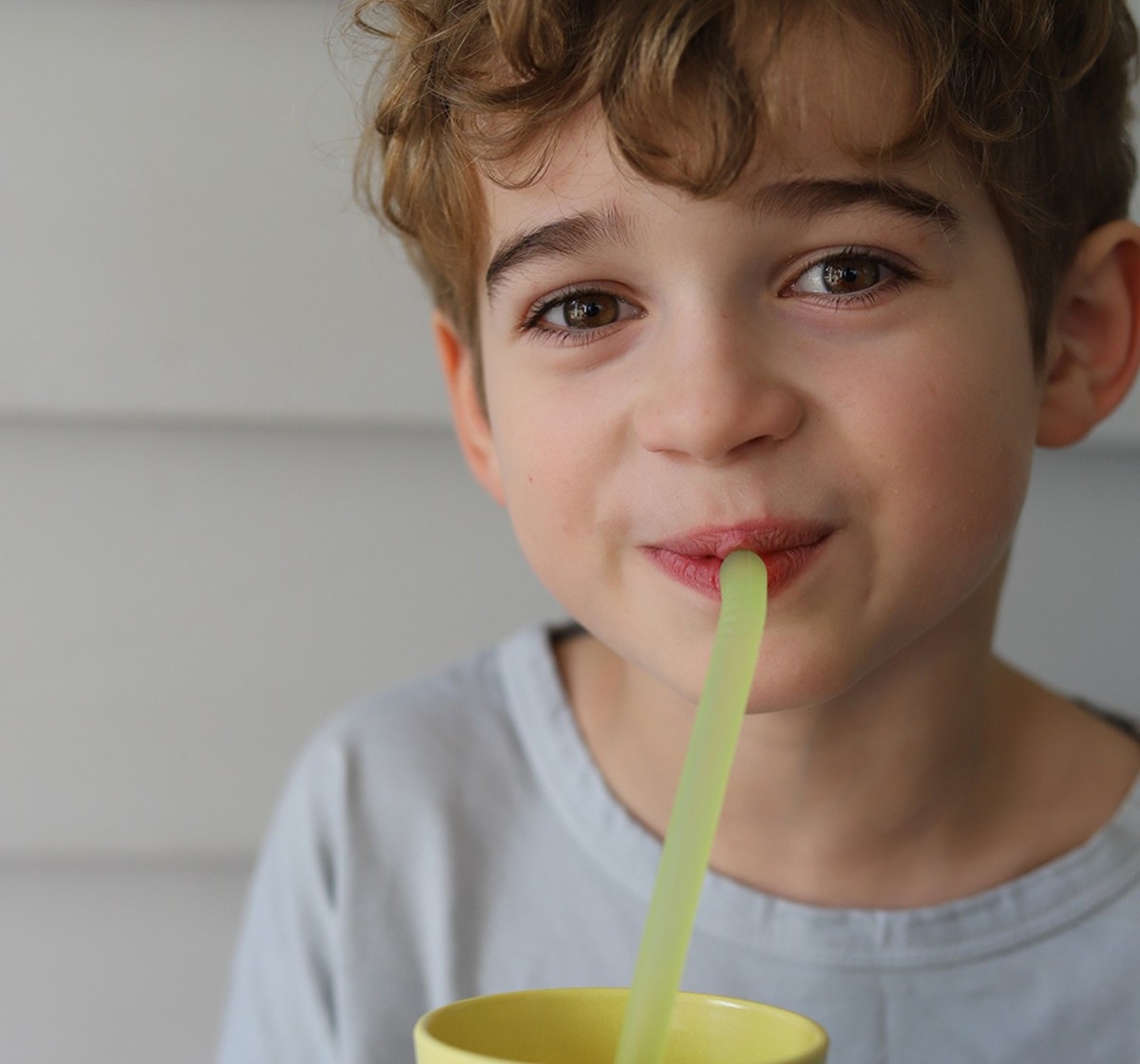 b.box Reusable Silicone Straw Pack of 5 Pink 3Y+