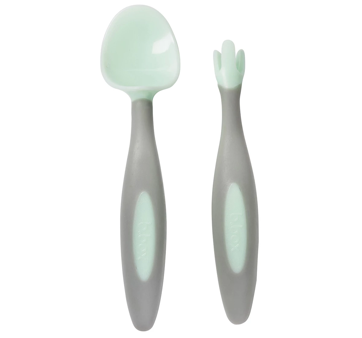 b.box Toddler Fork & Spoon Cutlery Set Green 18M+