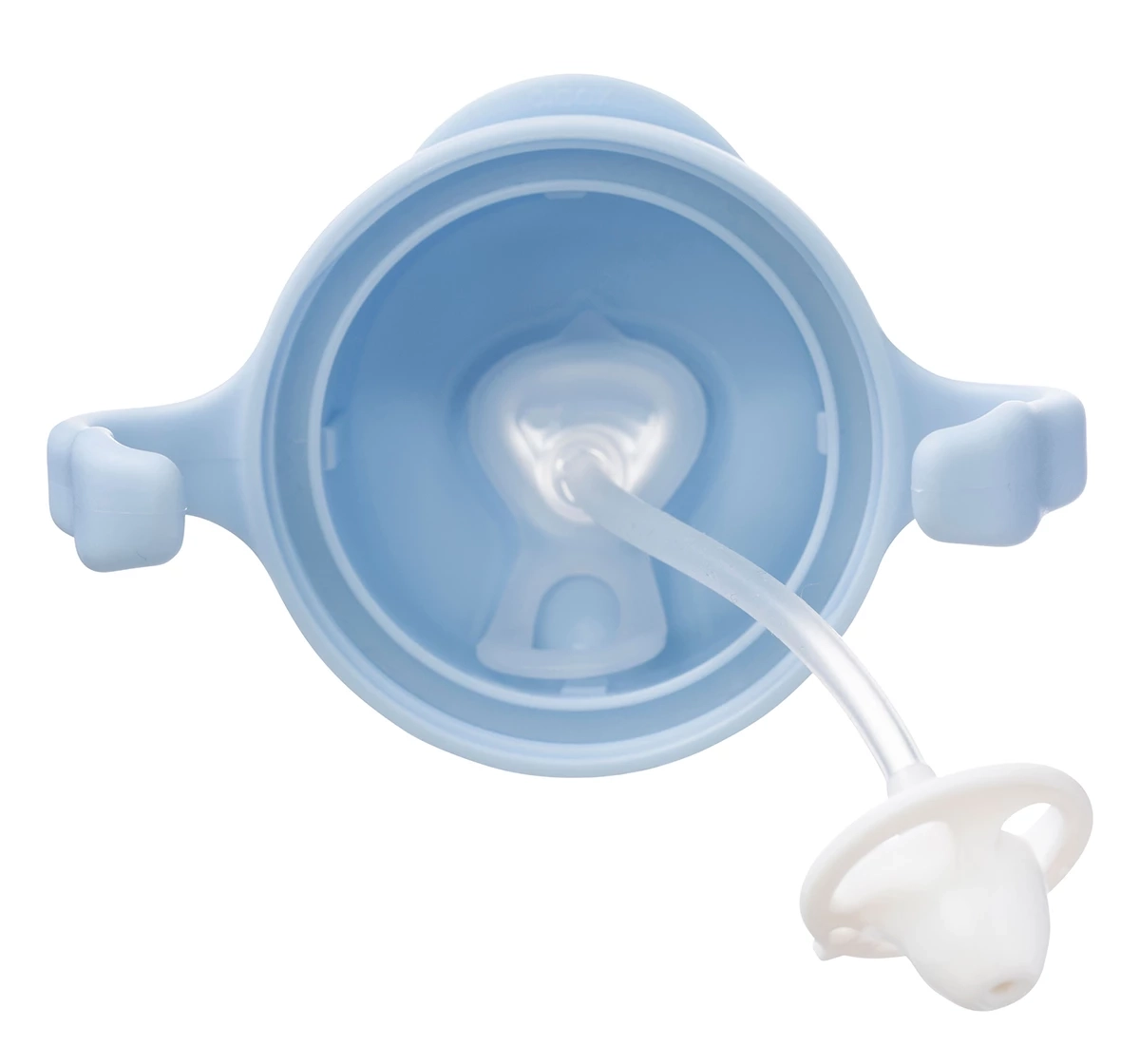 b.box Weighted Straw Sippy Cup 240ml Blue 18M+