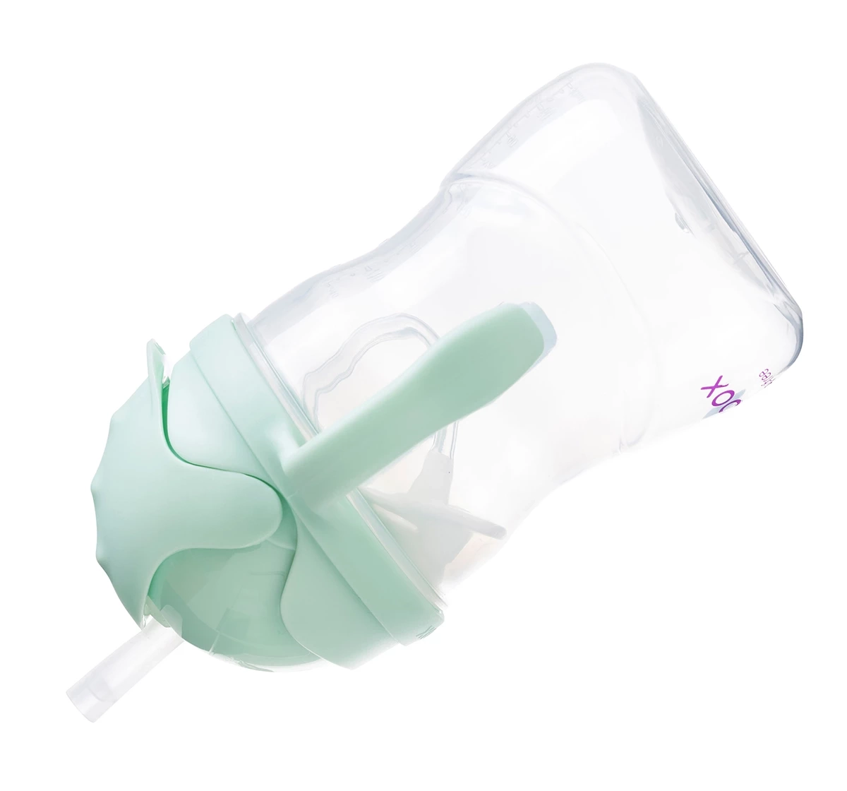 b.box Weighted Straw Sippy Cup 240ml Green 18M+