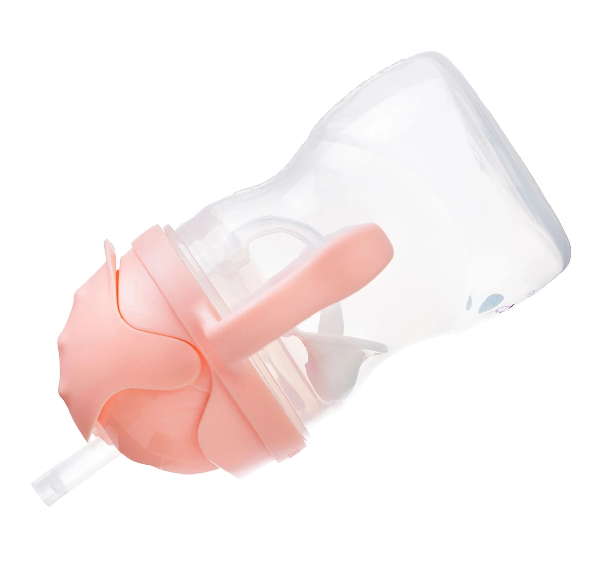 b.box Weighted Straw Sippy Cup 240ml Pink 18M+