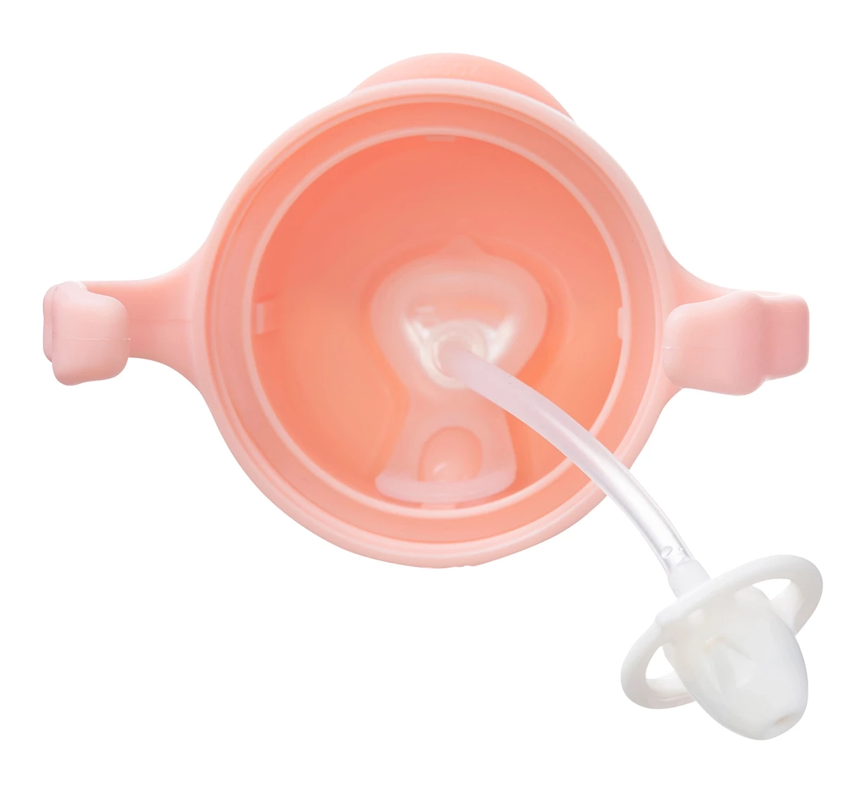 b.box Weighted Straw Sippy Cup 240ml Pink 18M+