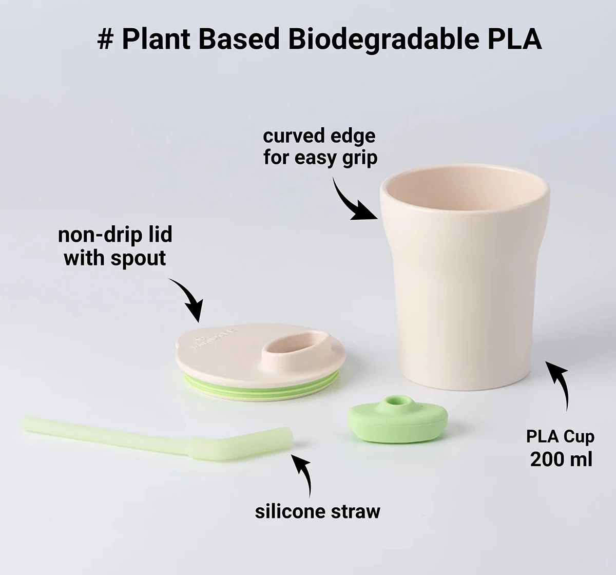 Miniware Sippy Cup Lime 18M+