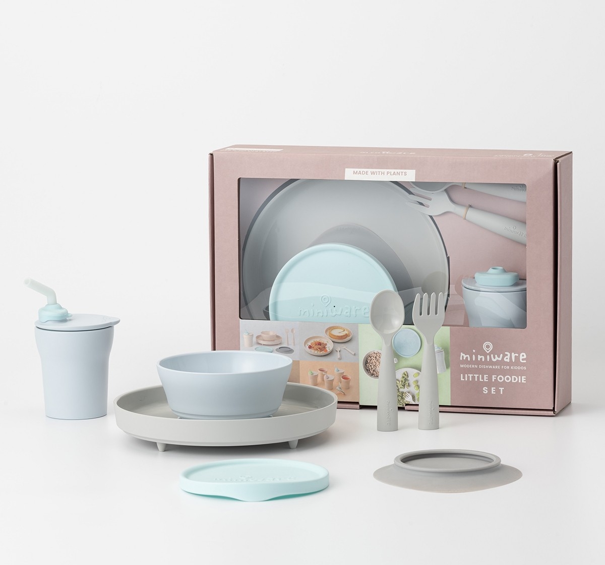 Miniware Little Foodie All-in-one Feeding Set Hipster 18M+