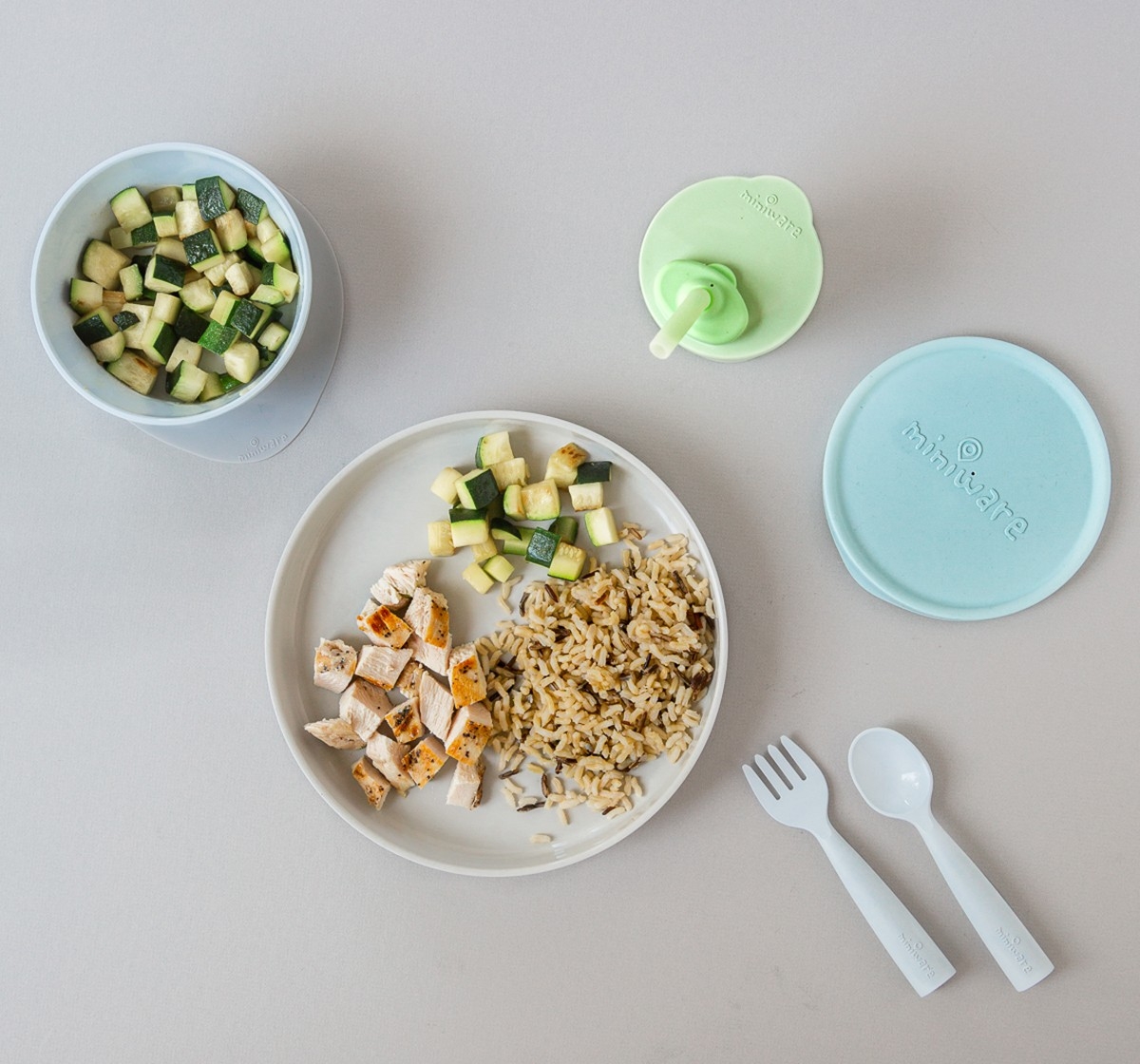 Miniware MWCBS02CB - Piatti per allattamento e alimentazione