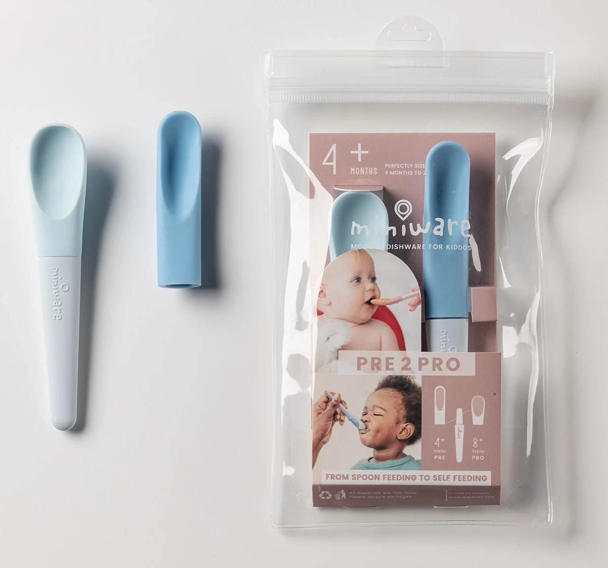 Miniware Pre2Pro Spoon Set Blue 18M+