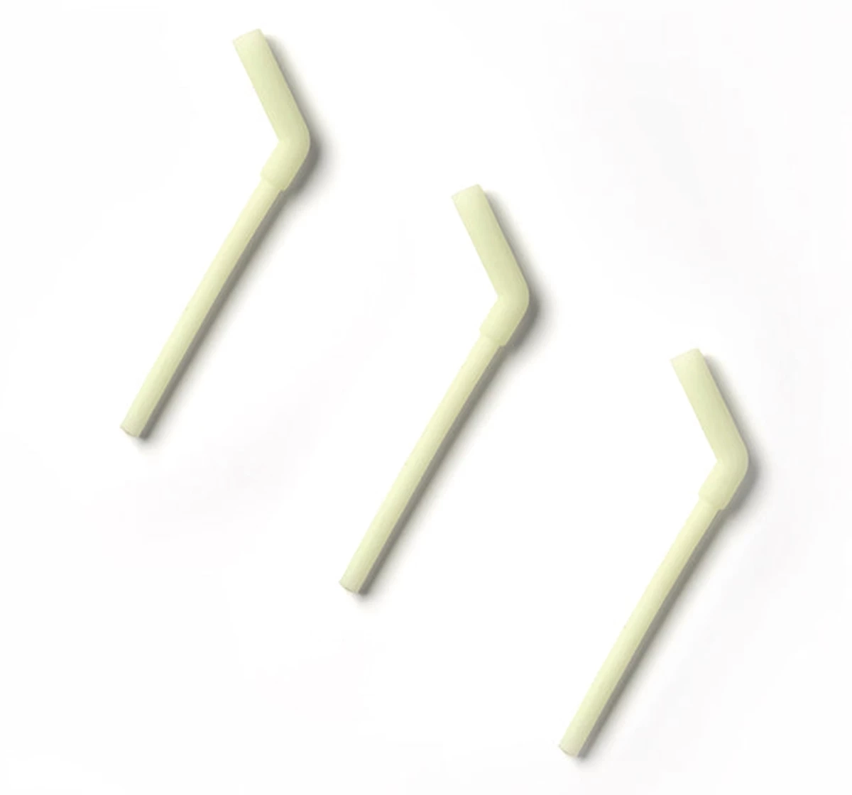 Miniware Silicone Straw Set of 3 Lime 18M+