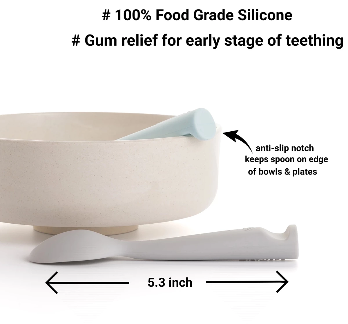 Miniware Silicone Training Spoon Set of 2 Cotton Candy 18M+