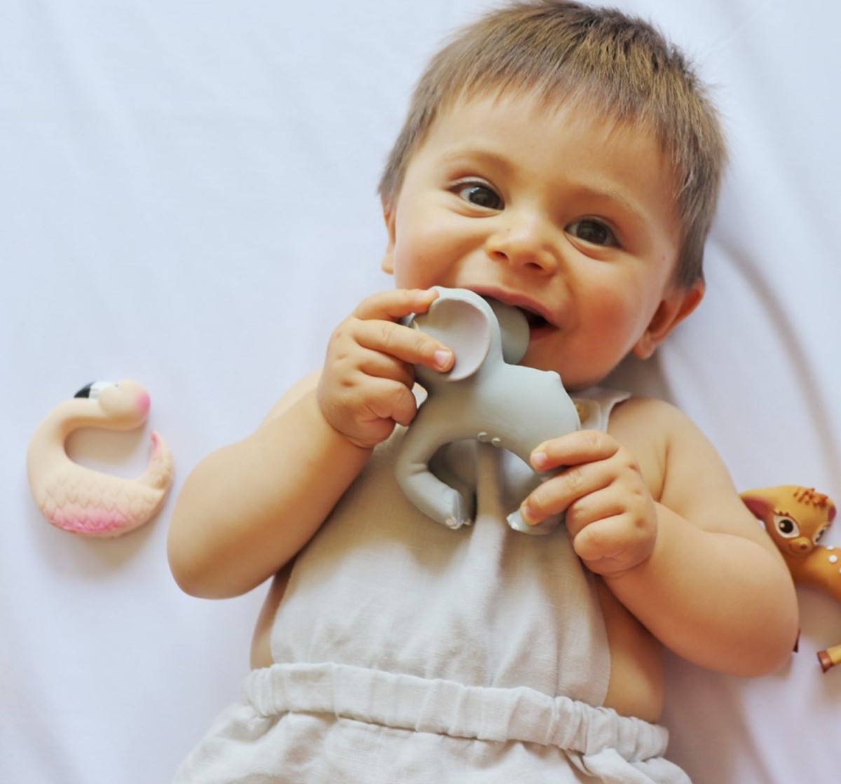 Oli & Carol Nelly The Elephant Bracelet Teether Grey 0M+