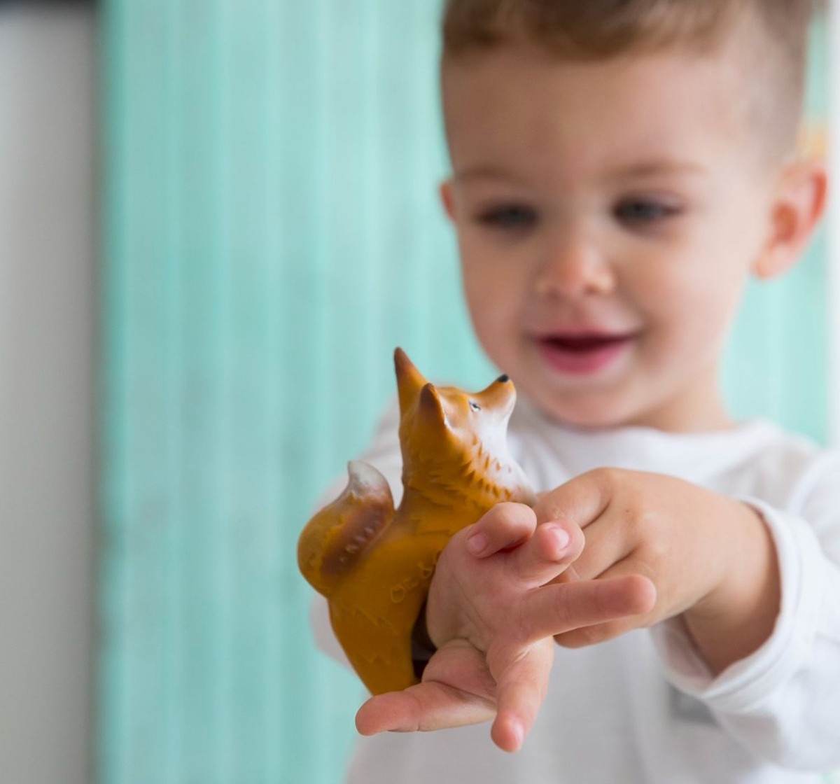Oli & Carol Rob The Fox Bracelet Teether Brown 0M+