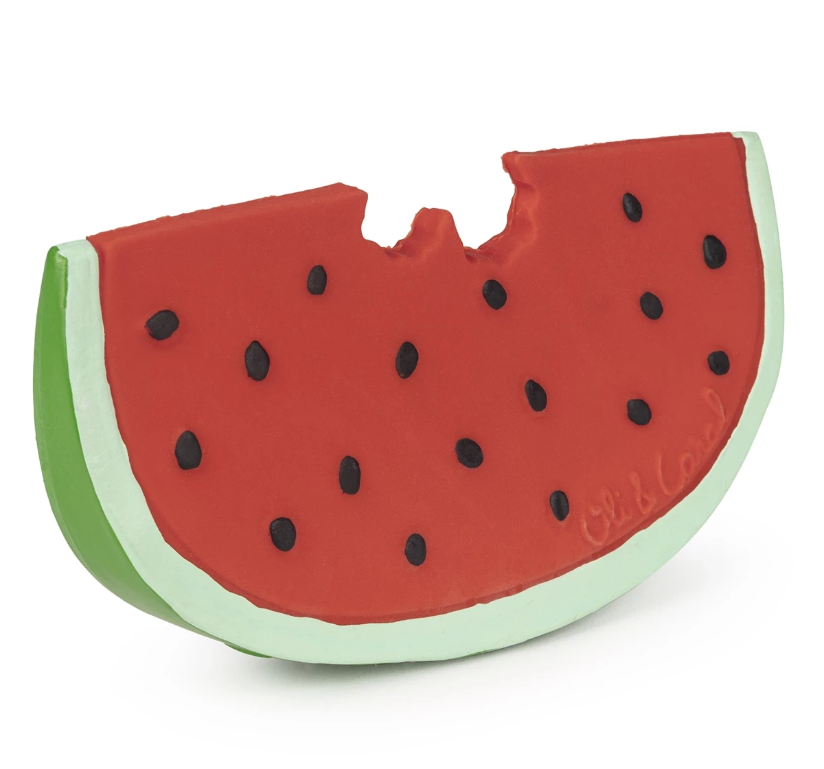 Oli & Carol Wally The Watermelon Natural Rubber Teether Red 0M+