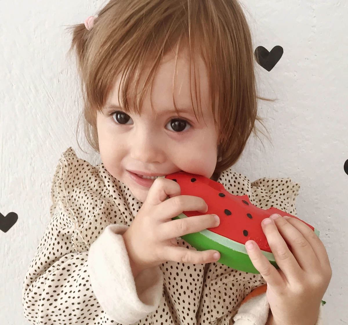 Oli & Carol Wally The Watermelon Natural Rubber Teether Red 0M+