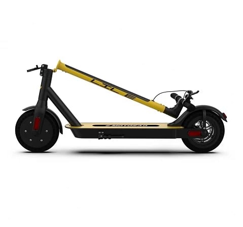 EMotorad Limited Edition Lil E Foldable Electric Kick Scooter, Yellow, 12Y+