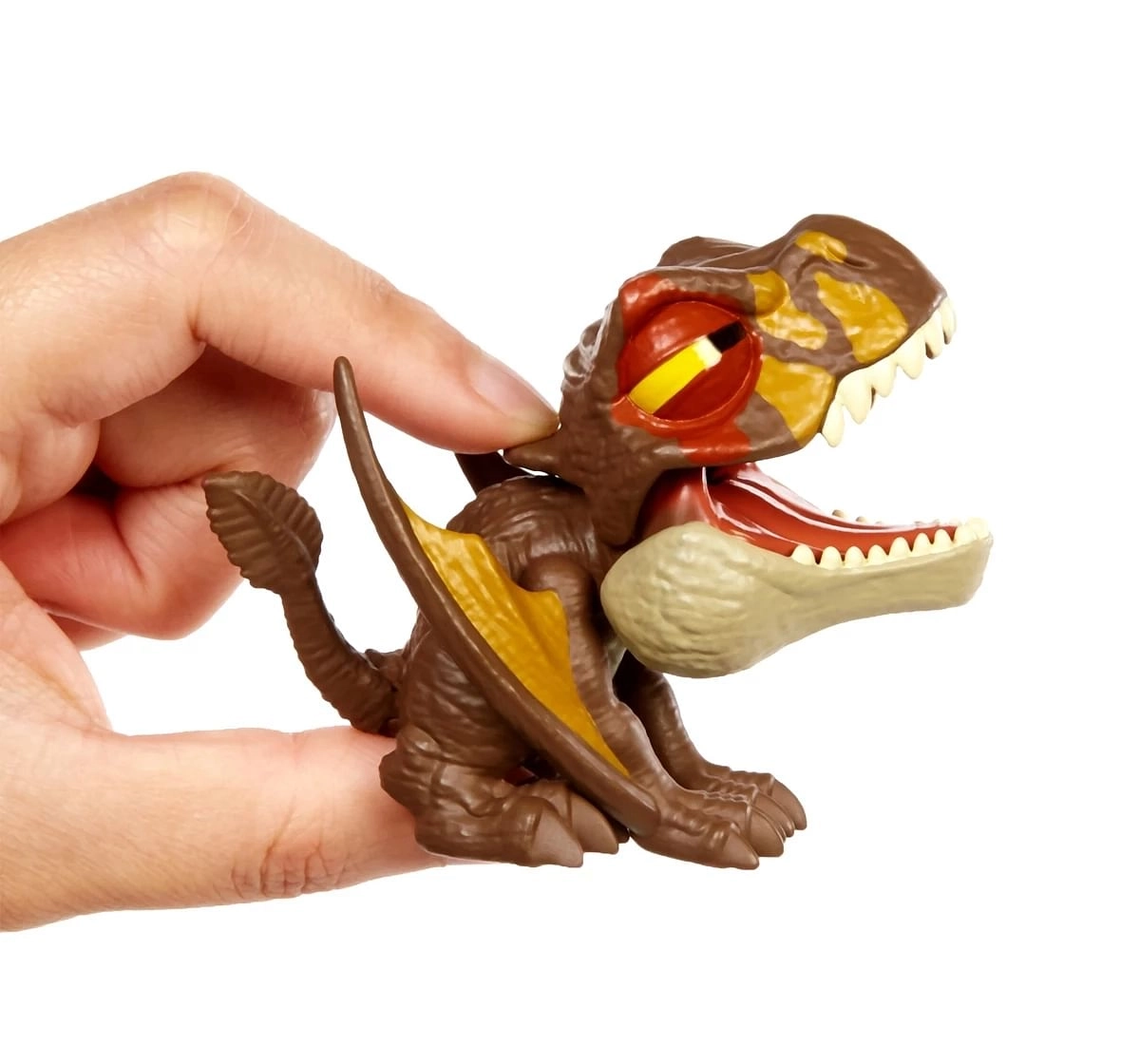 Jurassic World Snap Squad Attitudes Collectible Dinosaur With Snap On Feature, 4Y+, Multicolour, Assorted