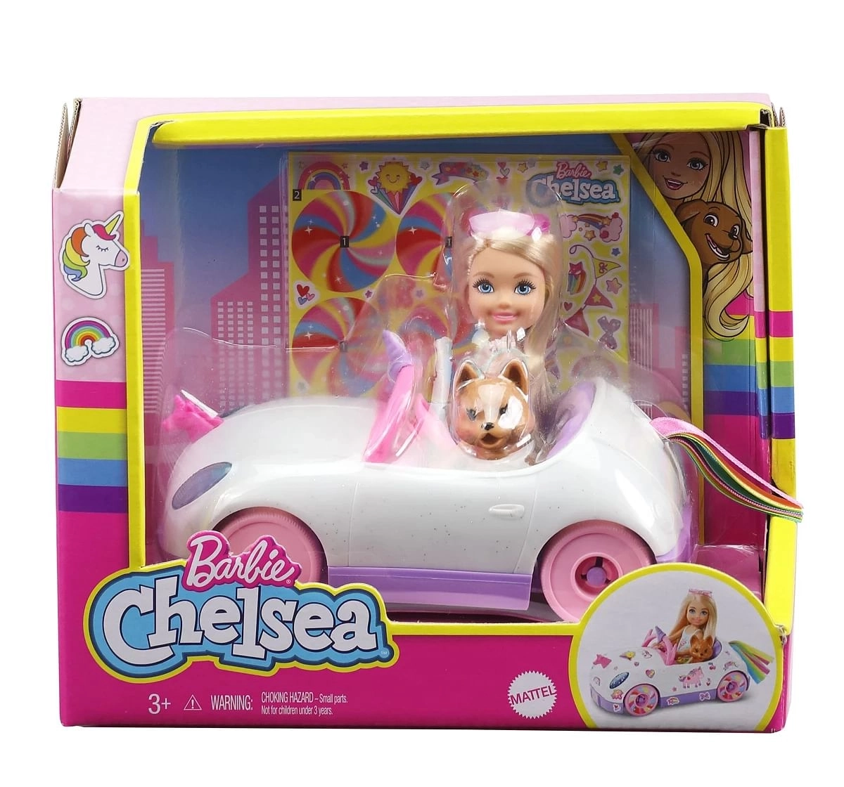 Barbie Chelsea Doll And Car, Barbie, 3Y+, Multicolour