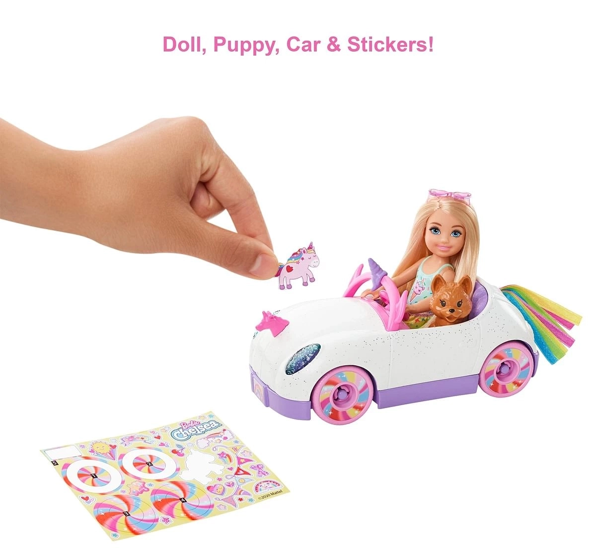Barbie Chelsea Doll And Car, Barbie, 3Y+, Multicolour