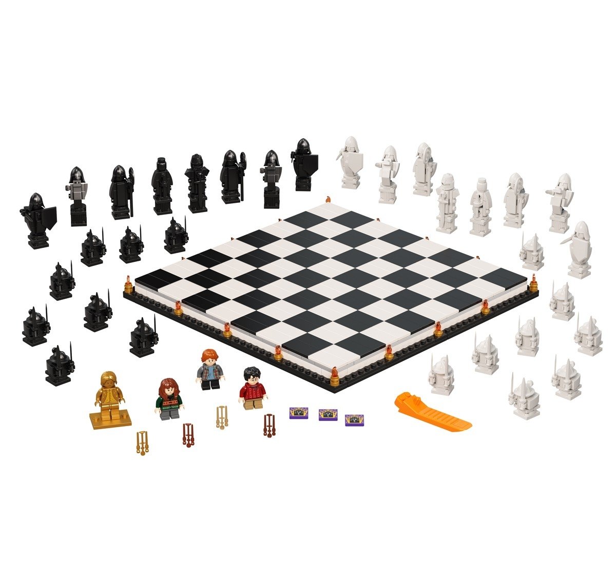 LEGO Harry Potter Hogwarts Wizards Chess, Building Kit, 876 Pieces, Multicolour, 10Y+
