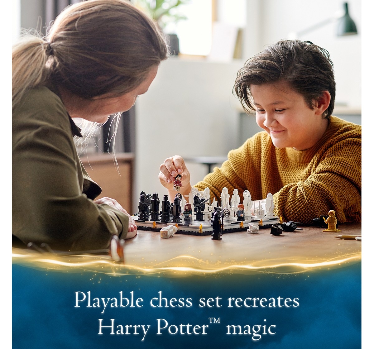 LEGO Harry Potter Hogwarts Wizards Chess, Building Kit, 876 Pieces, Multicolour, 10Y+