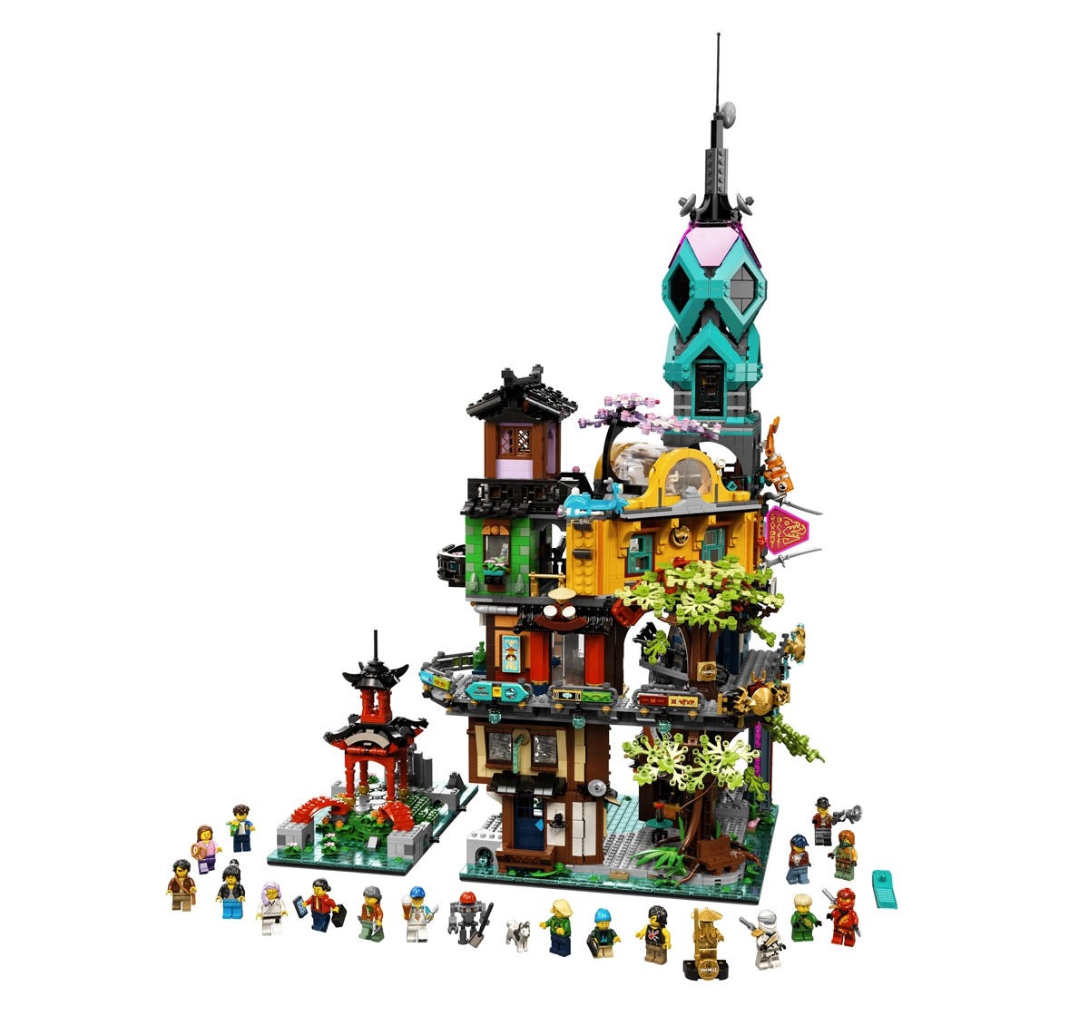 LEGO NINJAGO City Gardens Building Kit, 5,685 Pieces, Multicolour, 14Y+