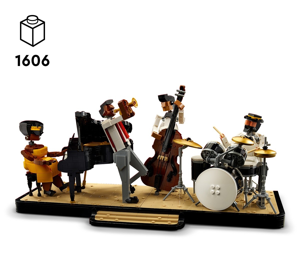 LEGO Ideas Jazz Quartet Building Kit for Music Loving Adults, 1,606 Pieces, Multicolour, 18Y+