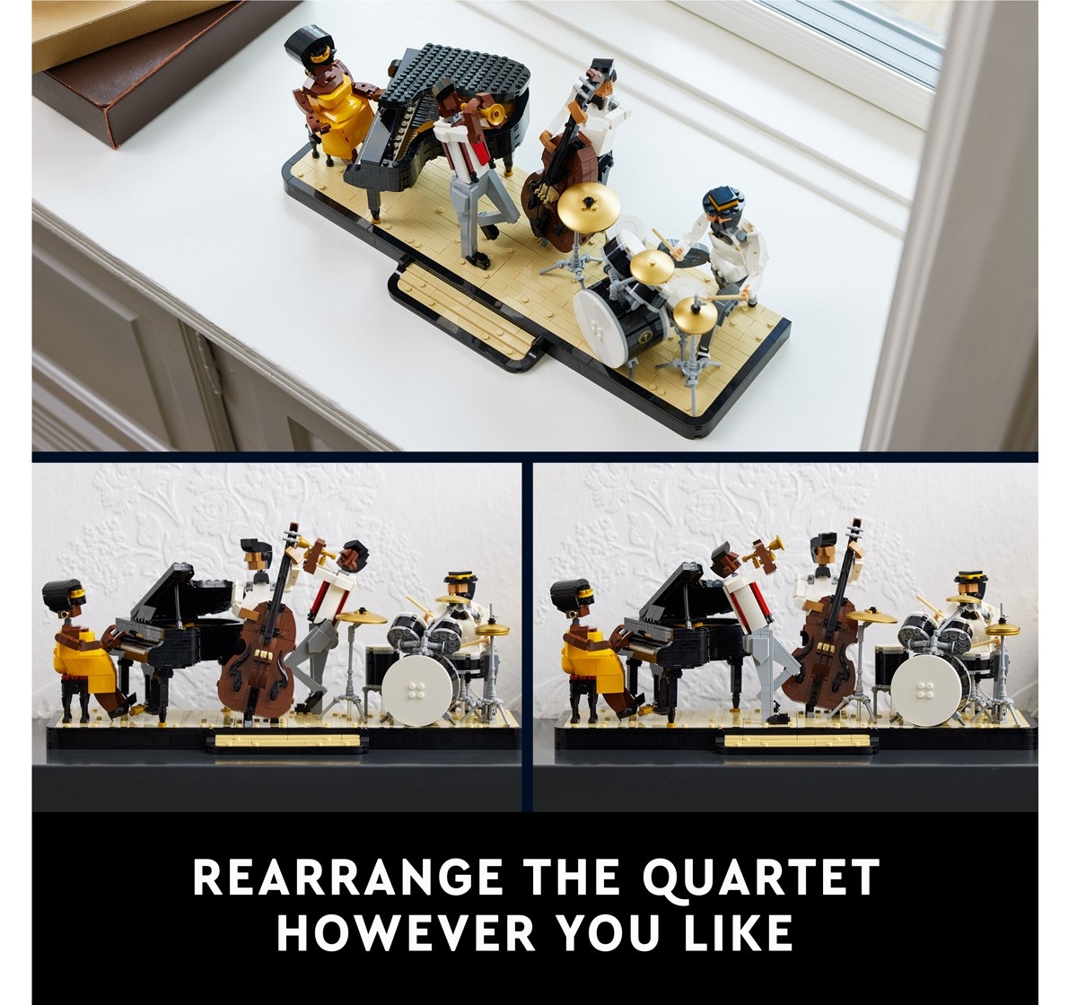 LEGO Ideas Jazz Quartet Building Kit for Music Loving Adults, 1,606 Pieces, Multicolour, 18Y+