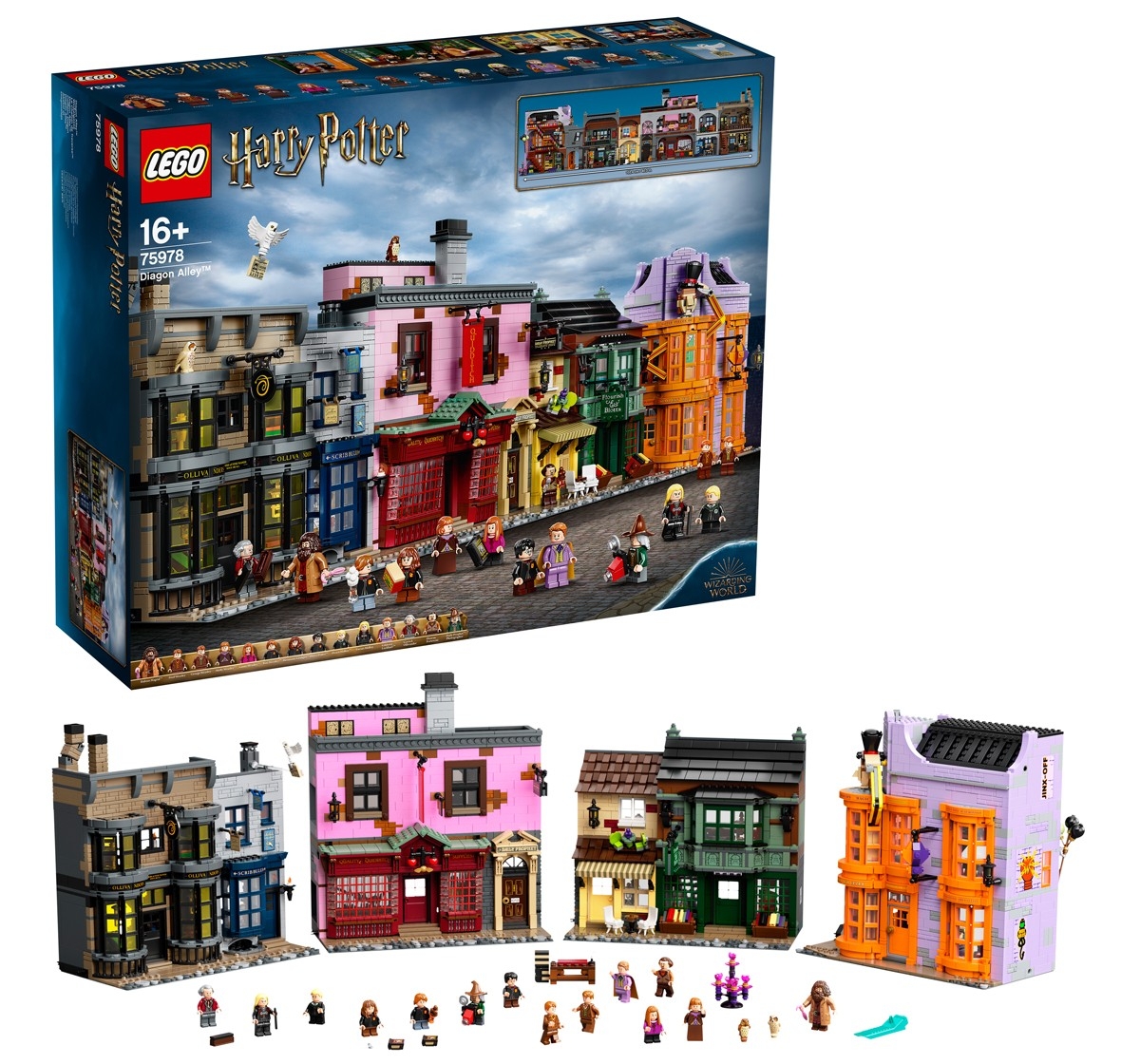 LEGO Diagon Alley for Harry Potter Fans, Multicolour, 16Y+