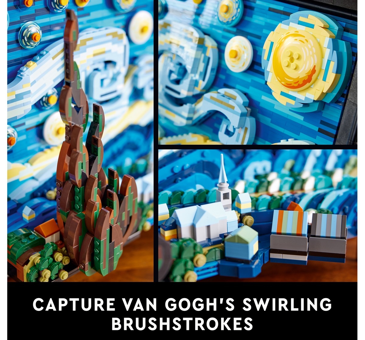 LEGO Ideas Vincent Van Gogh - The Starry Night Building Set for Adults (2316 Pieces), Multicolour, 18Y+