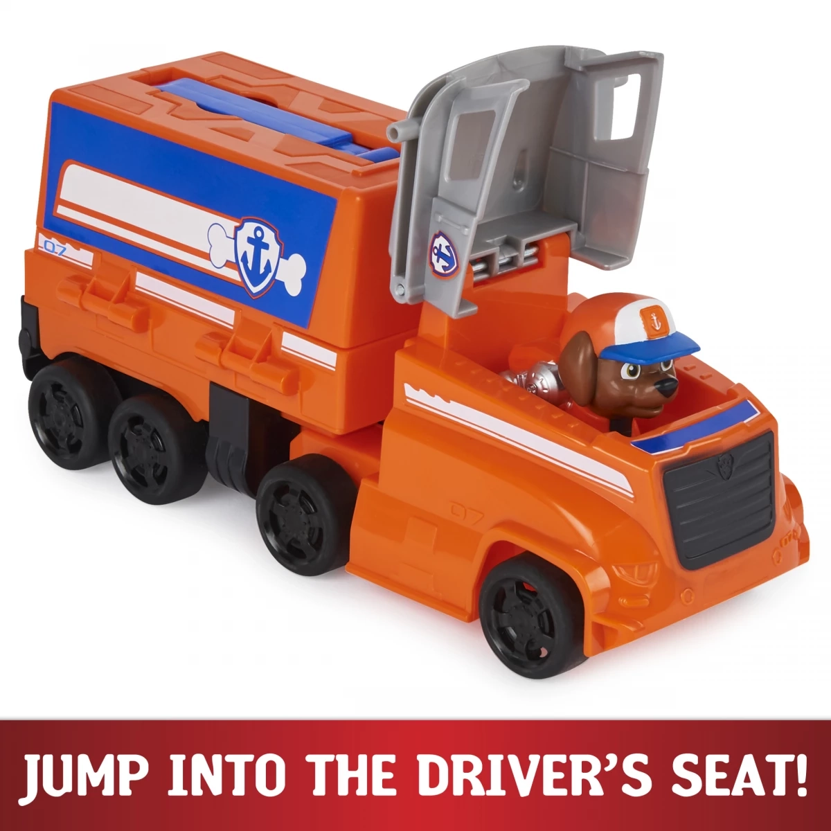Paw Patrol, Big Truck Pup’S Zuma Transforming Toy Trucks With Collectible Action Figure, Kids Toys For Ages 3 And Up