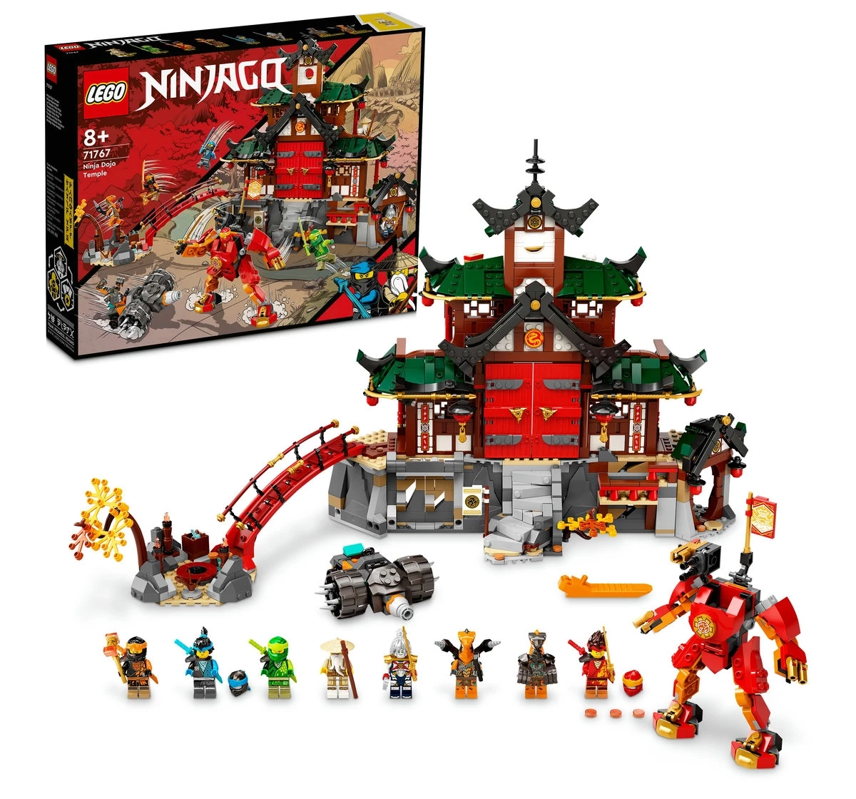 LEGO NINJAGO Ninja Dojo Temple 71767 Building Kit (1,394 Pieces)