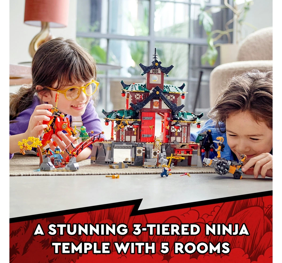 LEGO NINJAGO Ninja Dojo Temple 71767 Building Kit (1,394 Pieces)