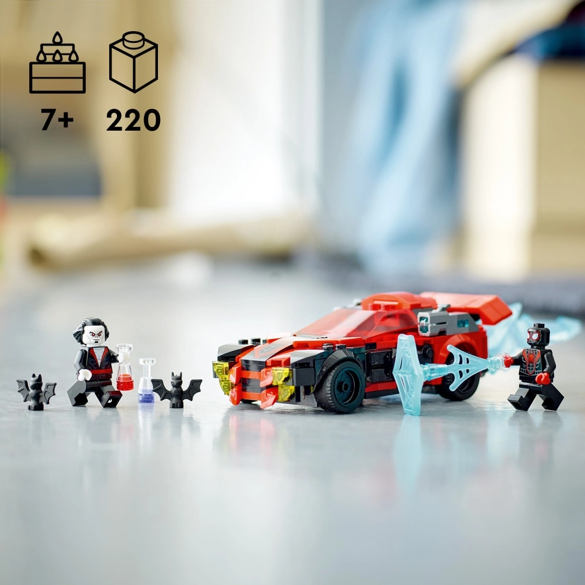 LEGO Miles Morales vs. Morbius Block Building Kit, Multicolour, 7Y+