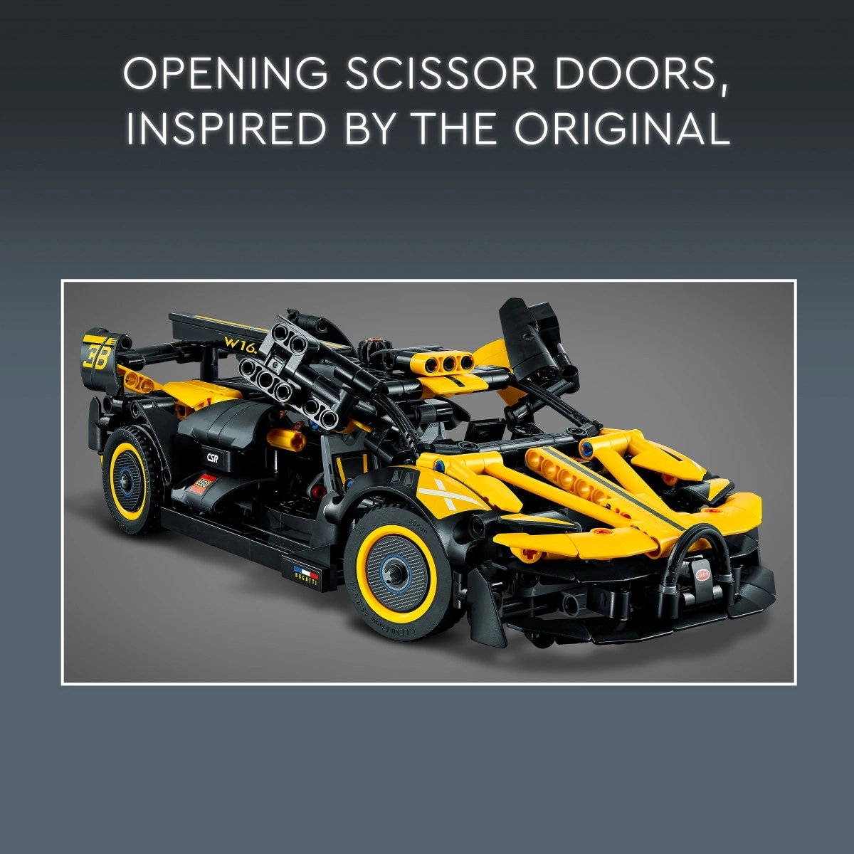 LEGO Technic Bugatti Bolide Building Toy Set, 905 Pieces, Multicolour, 9Y+