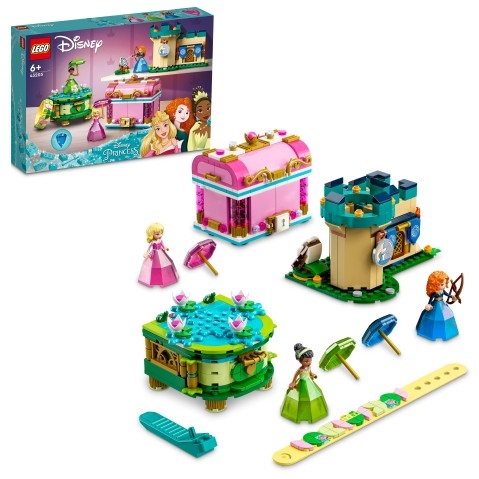 LEGO Disney Aurora, Merida and Tianas Enchanted Creations, 558 Pieces, Multicolour, 6Y+
