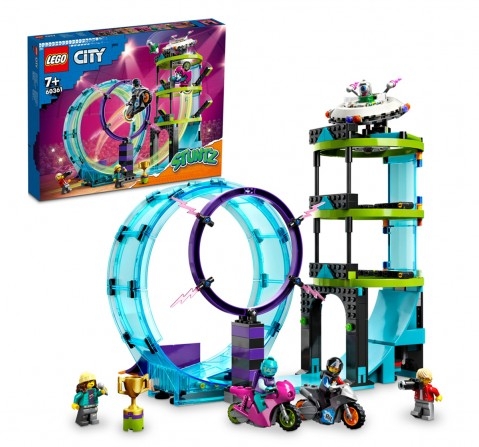 LEGO City Ultimate Stunt Riders Challenge 60361 Building Toy Set 385 Pieces Multicolour 7Y+