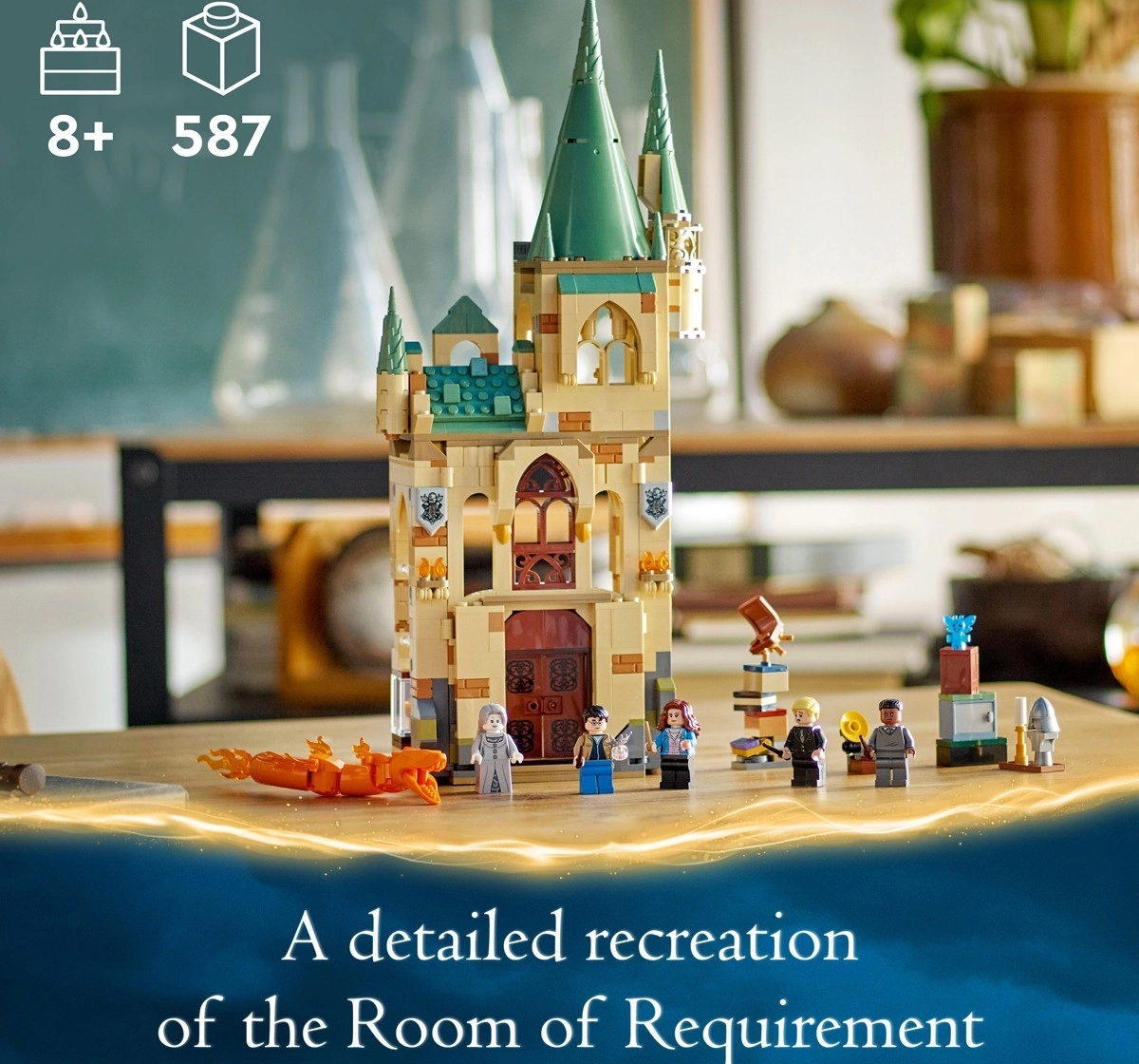 LEGO Harry Potter Hogwarts Room of Requirement 76413 Building Toy Set 587 Pcs Multicolour 8Y+