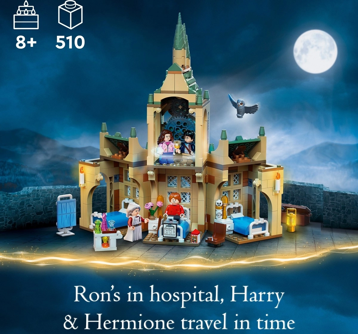 Lego Harry Potter Hogwarts Hospital Wing 76398 Building Kit 510 Pieces Multicolour 8y 8591