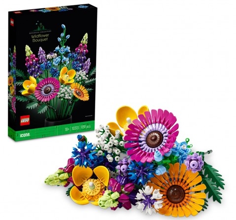 LEGO Icons Wildflower Bouquet 10313 Building Set 939 Pieces Multicolour 18Y+