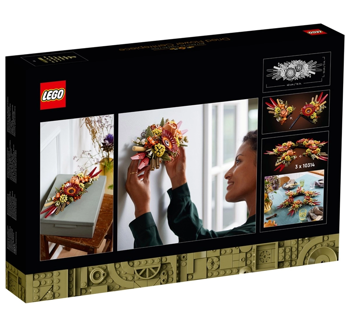 LEGO Icons Dried Flower Centrepiece 10314 Building Kit 812 Pieces Multicolour 18Y+