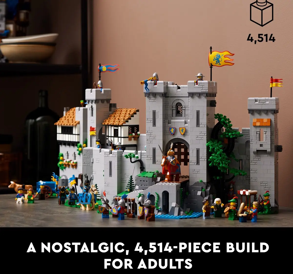 LEGO Lion Knights’ Castle 10305 Building Kit 4,514 Pieces Multicolour 18Y+