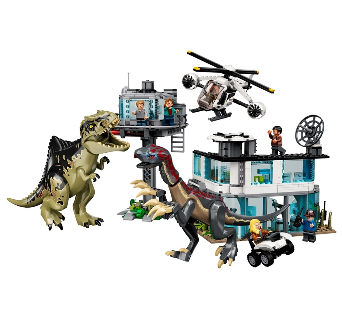 LEGO Jurassic World Giganotosaurus &amp Therizinosaurus Attack 76949 658 Pieces Multicolour 9Y+