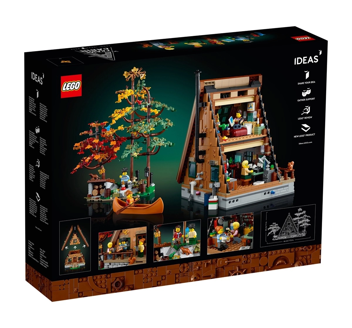 LEGO Ideas A Frame Cabin 21338 Building Kit for Adults 2,082 Pieces Multicolour 18Y+