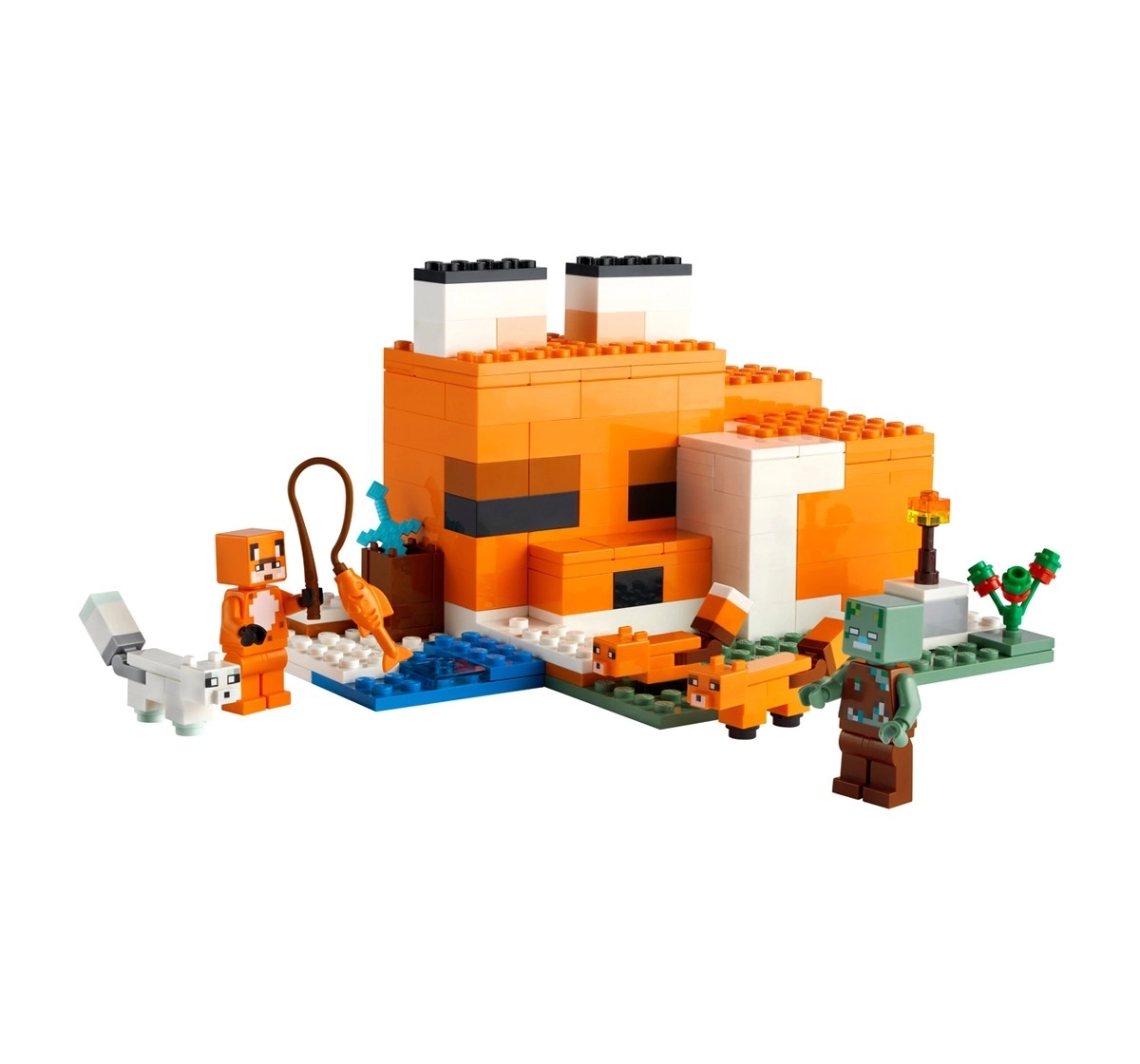 LEGO Minecraft The Fox Lodge 21178 Building Kit 193 Pieces Multicolour 8Y+