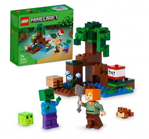 LEGO Minecraft The Swamp Adventure 21240 Building Toy Set 65 Pieces Multicolour 7Y+