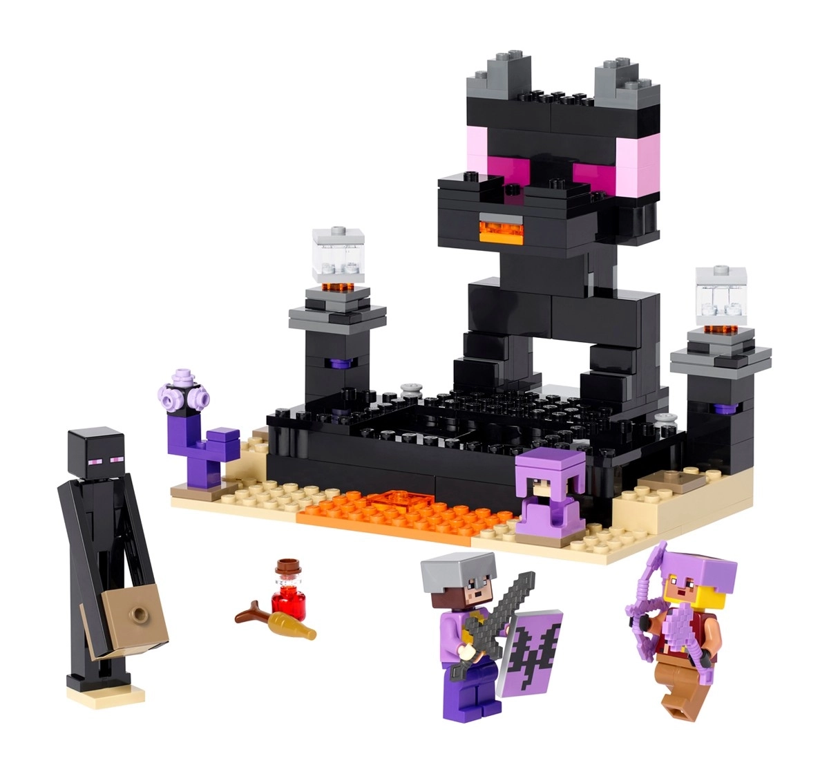 LEGO Minecraft The End Arena 21242 Building Toy Set 252 Pieces Multicolour 8Y+
