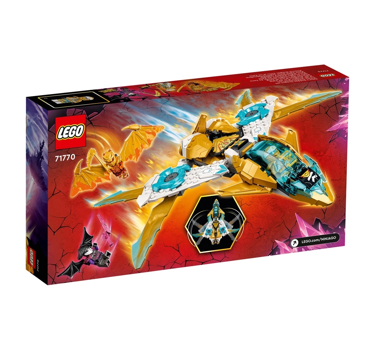 LEGO NINJAGO Zane’s Golden Dragon Jet 71770 Building Kit 258 Pieces Multicolour 7Y+