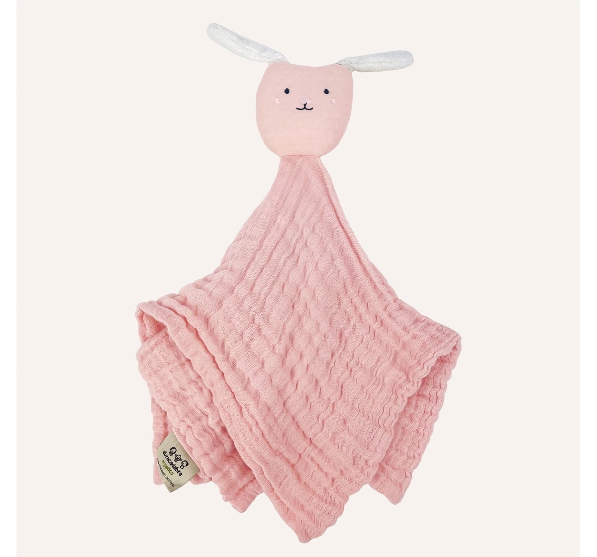 Abracadabra Organics Collectible Security Blanket with Cuddle Toy 0Y+ Pink